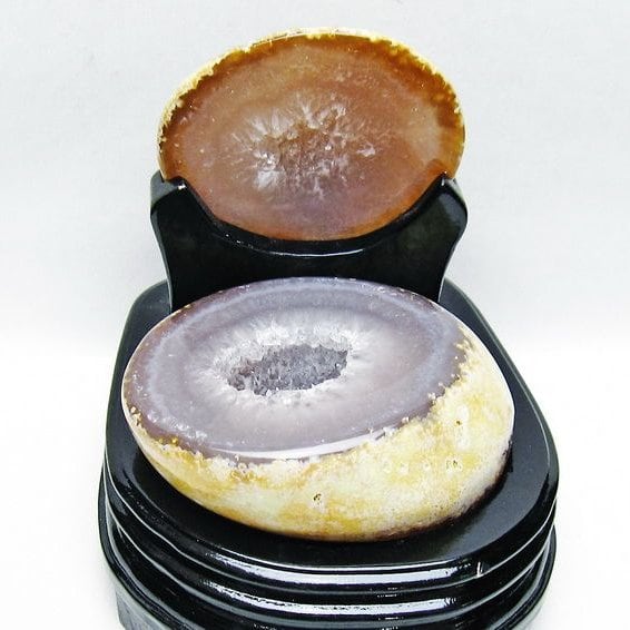 トレジャーメノウ アゲート ジオード 台座付属 一点物 175-1560