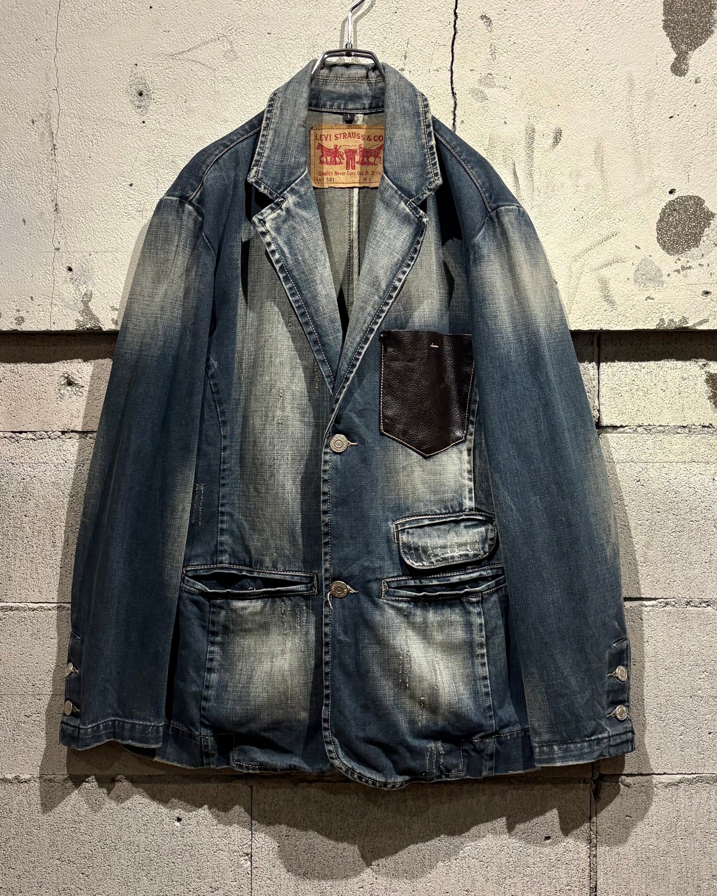 USA製】Levis リーバイス コーデュロイ襟 デニムジャケット ジージャン