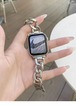 【Apple Watchバンド チェーン メタル 腕時計ベルト 高級感】金属 アップルウォッチバンド お洒落アイテム♪