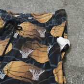 basketball pattern wide easy pants