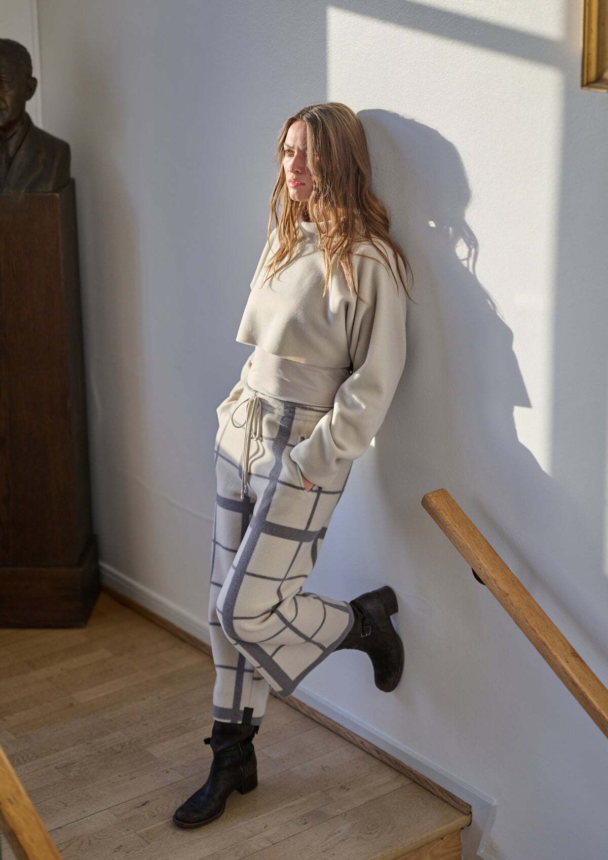 HENRIETTE STEFFENSEN(アンリエット・ステファンセン)クロップト丈 プリントパンツ