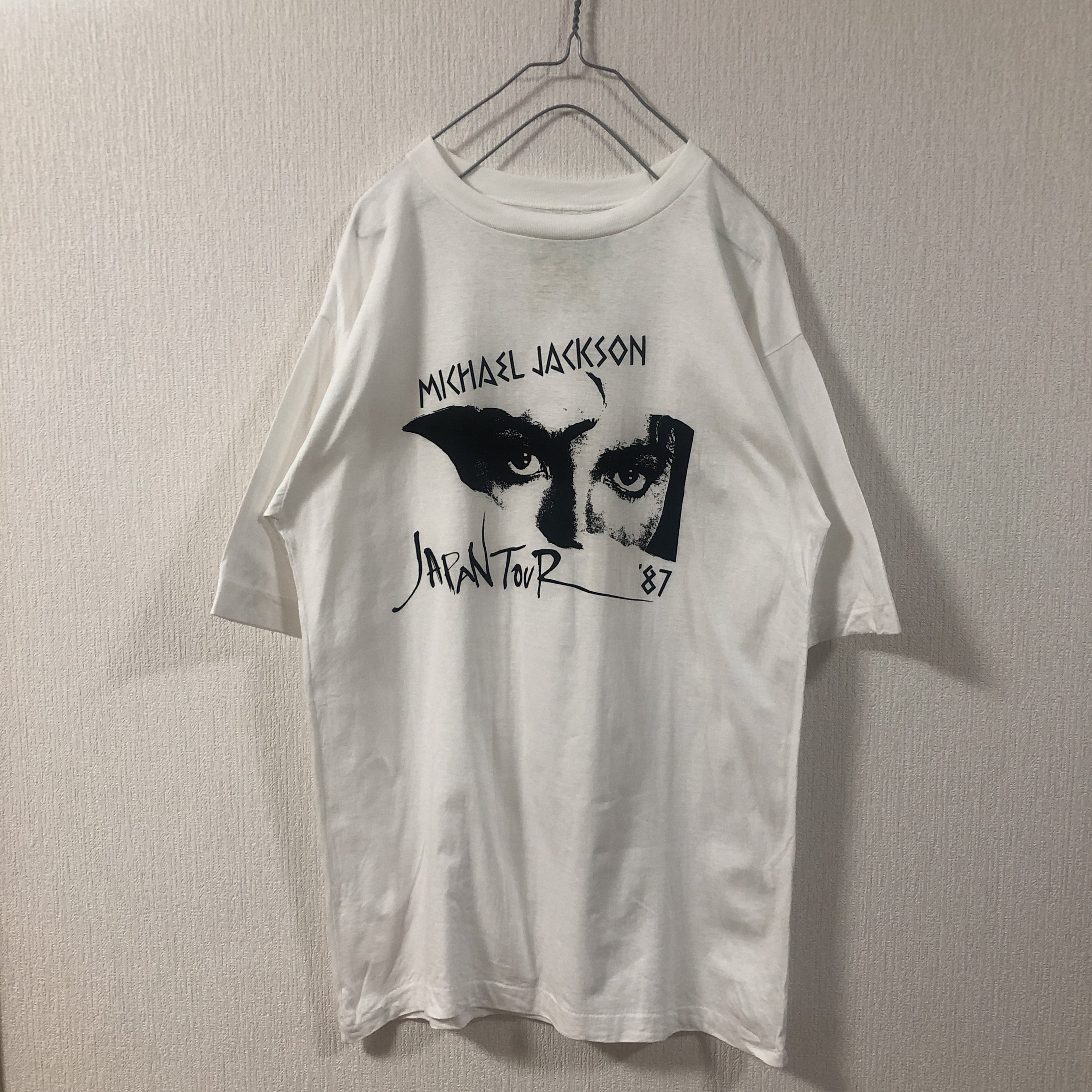 87s Michael Jackson "japan tour tee" マイケルジャクソン ツアーt