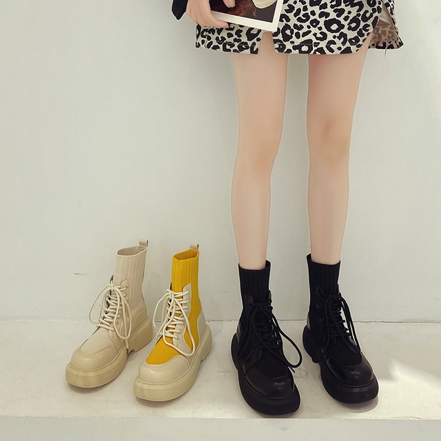 ブーツスプリングオータムスタイルシングルブラック 靴 シューズ 春物 秋物 部族の婦人靴1564830354