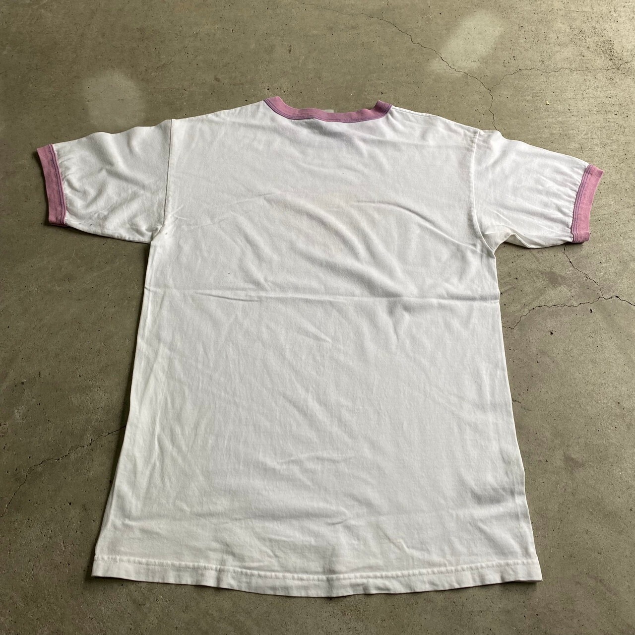 Superman スーパーマン ロゴプリント リンガーTシャツ メンズL相当 