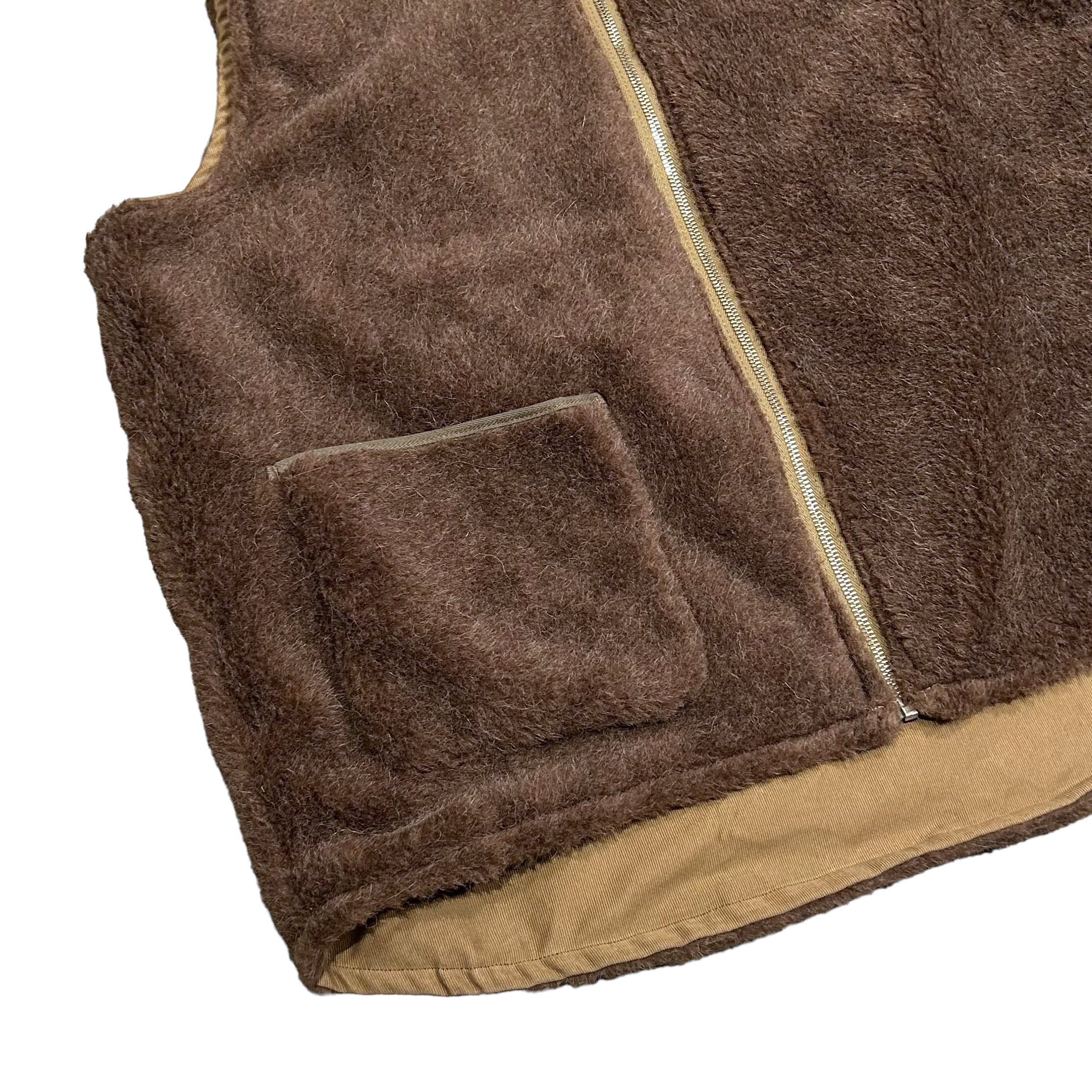 NIGEL CABOURN / DECK VEST - REVERSIBLE Khaki Dark Navy NIGEL CABOURN / DECK VEST - REVERSIBLE Khaki Dark Navy