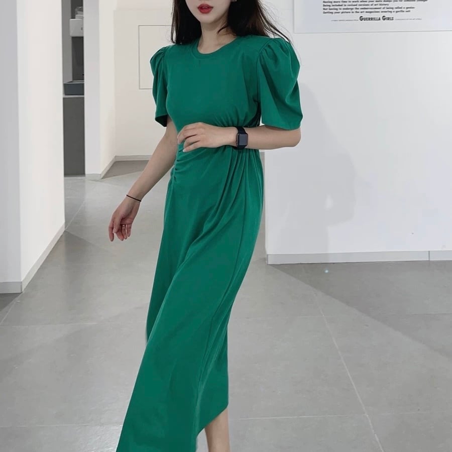 パフスリーブAラインドレス YH8984