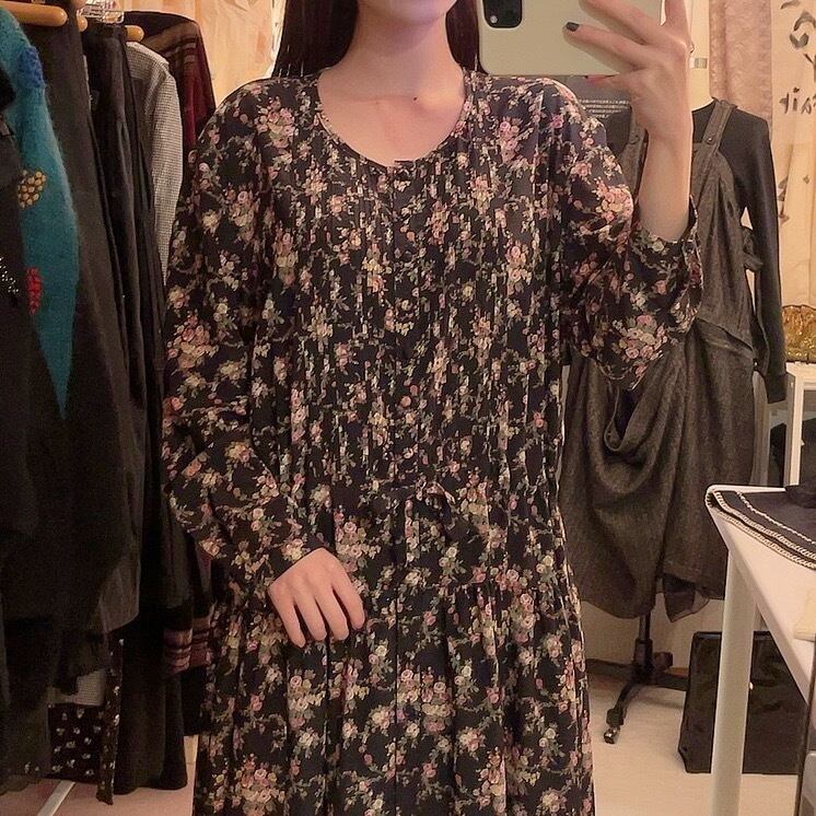 MAYSON GREY / mini flower waist ribbon one-piece