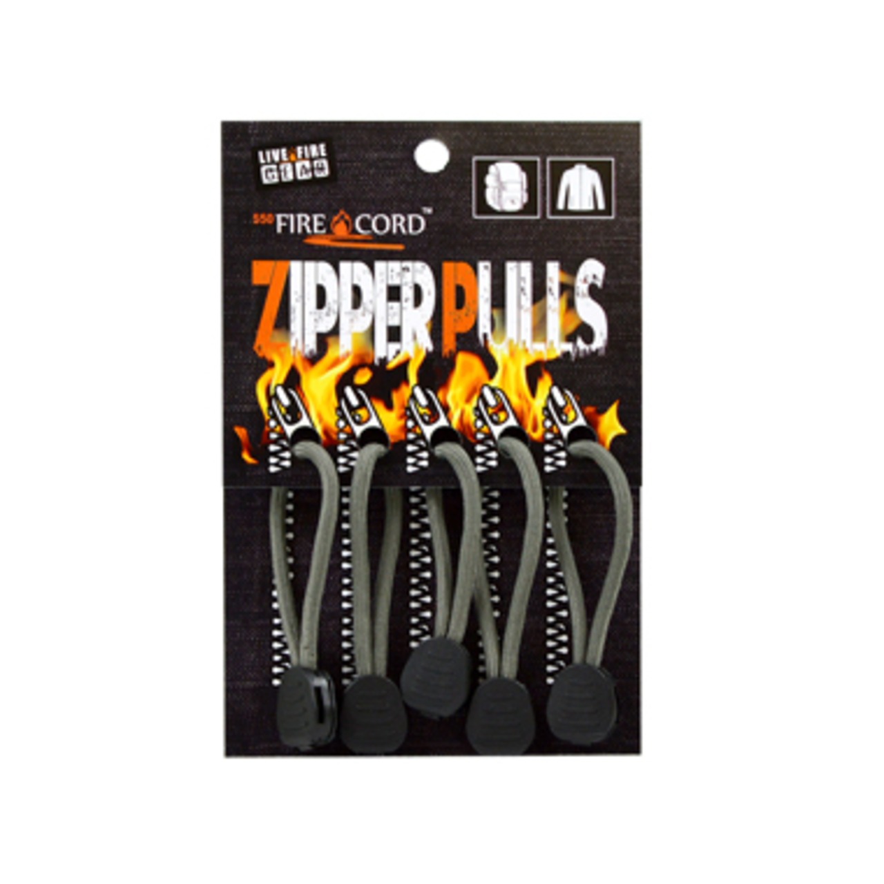 Bush Craft Inc ブッシュクラフト ファイヤーコードジッパープル(Fire Cord Zipper Pulls)