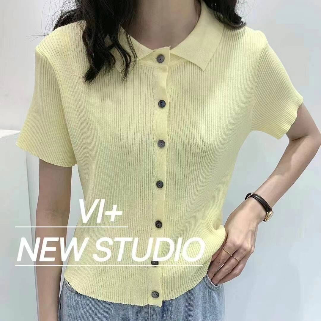 クロップドポロシャツ　AJ111-B07