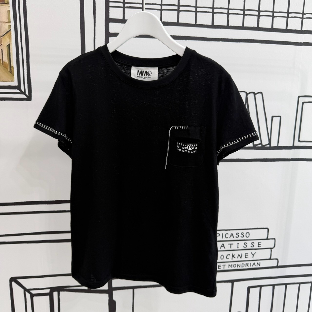 ステッチ刺繍×プリントTシャツ