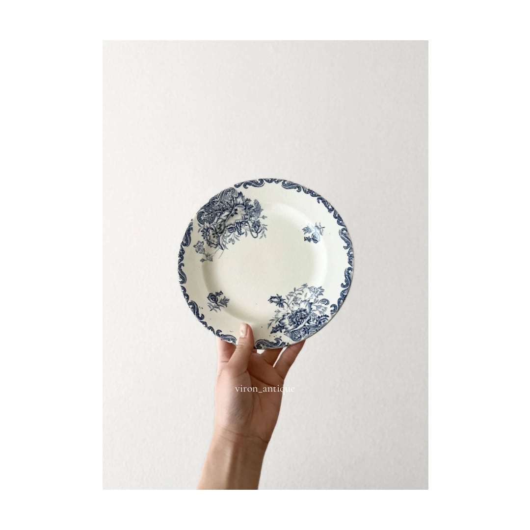 Clairefontaine クレールフォンテーヌ / “PAVOTS” ポピーのデザートプレート b