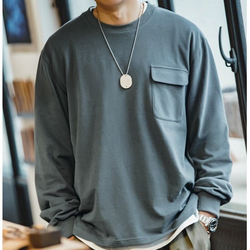 ドロップショルダーロングTシャツA18569