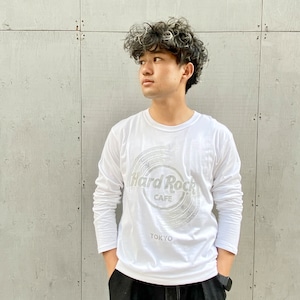 TOKYO 東京 Vinyl Logo Long Sleeve T-Shirt White