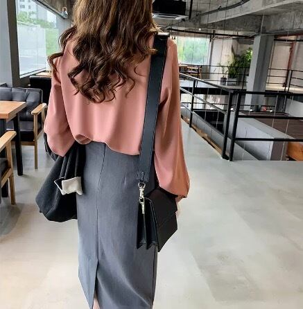 トップス デート シャツ ブラウス 白シャツ 白トップス ミディアム丈