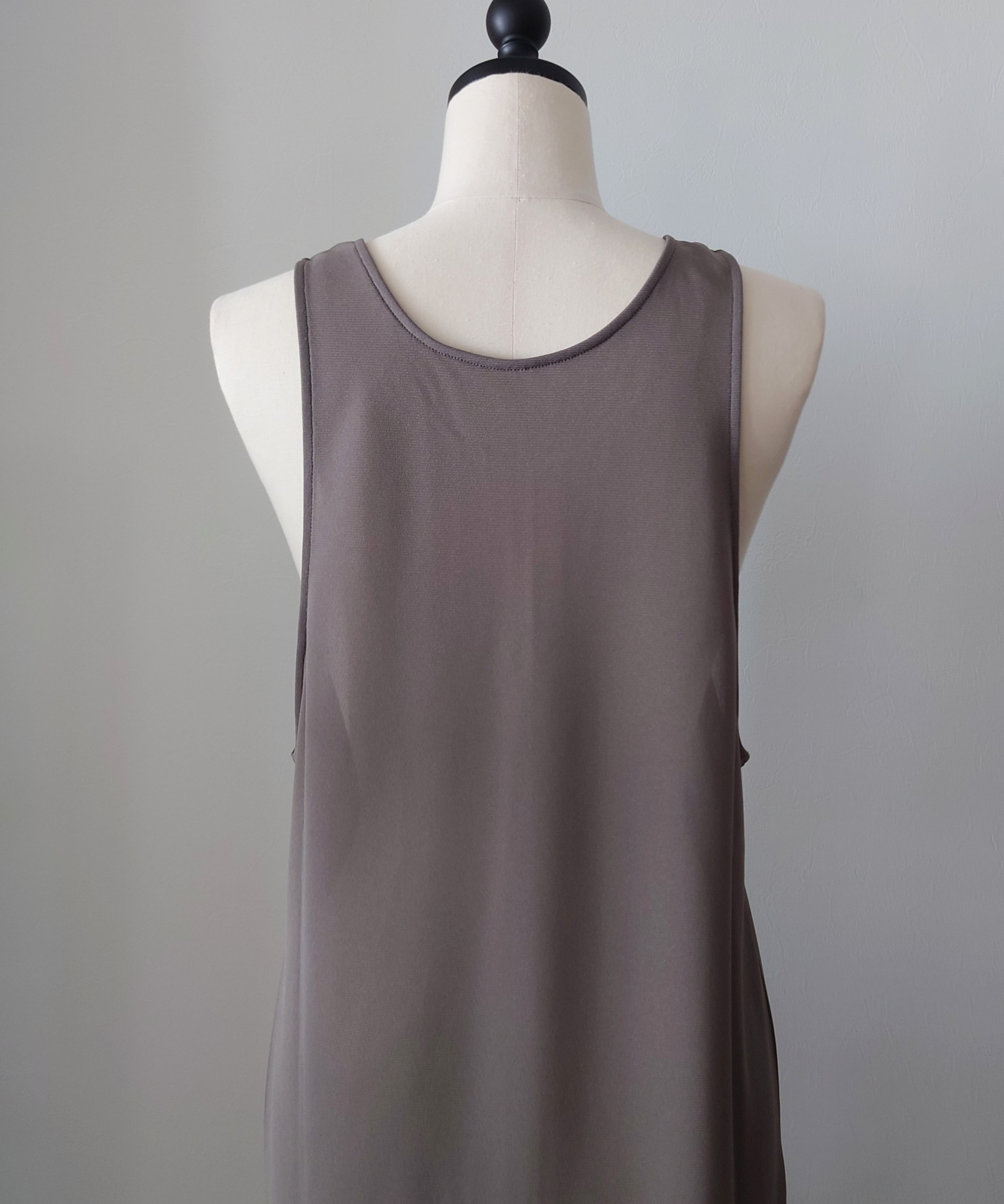 LIKE FOR LIKE】2wayシアーメッシュタンクトップdress moca | LIKE FOR