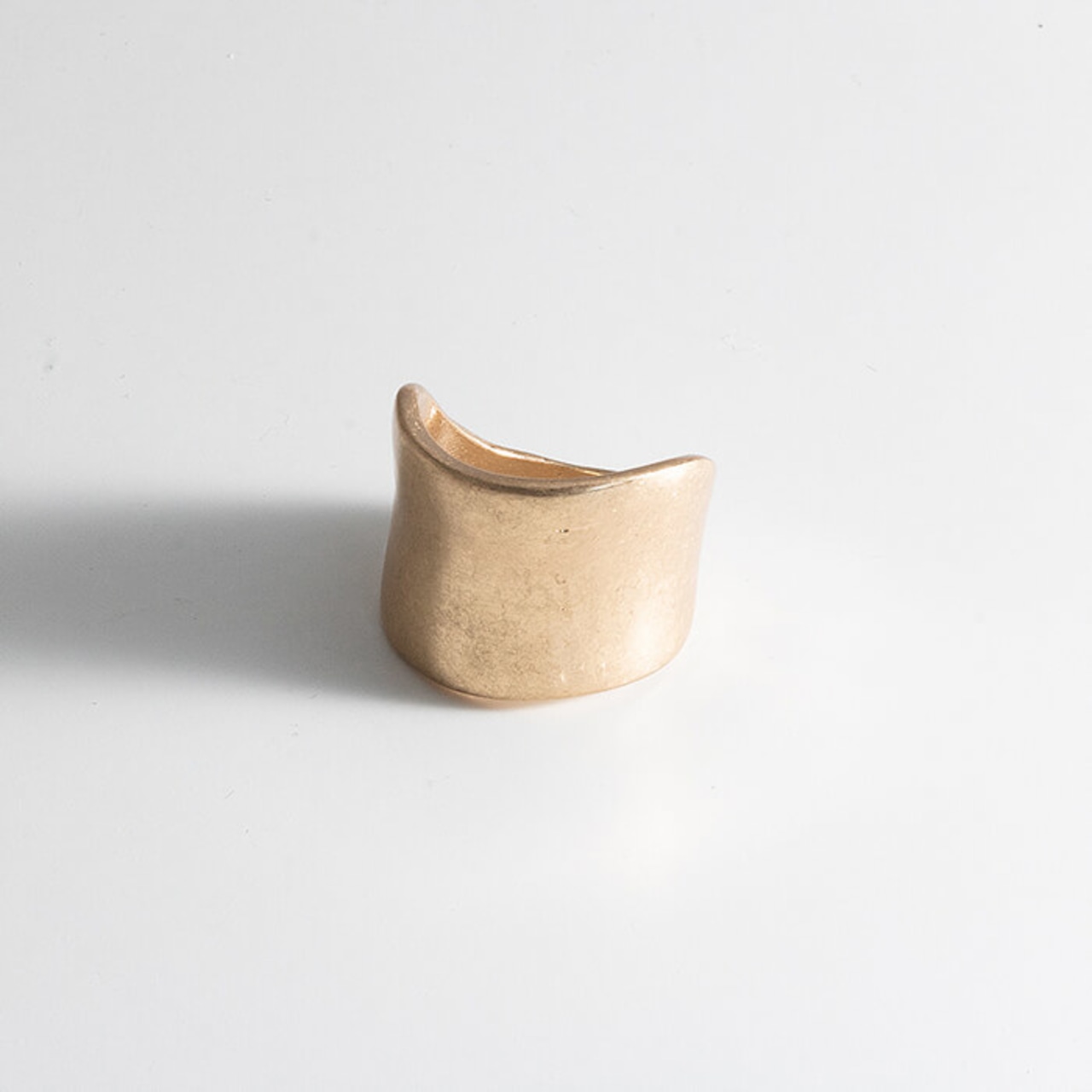 【ネコポス便】ヴィンテージ風 ワイドプレートリング (0134)