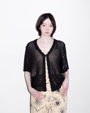 1990s low gauge knit cardigan