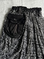 "Shohei Takamiya" Layered Leather Gimmick Flared Pants