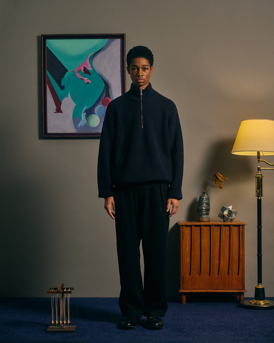 COMFORTABLE REASON, Harf Zip Knit | not wonder store