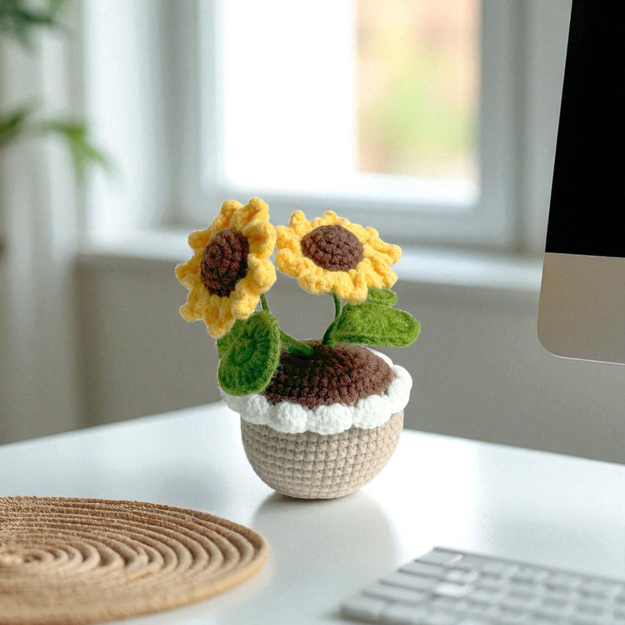 かぎ針編みフラワーポット (MPH35) | Naturalsoul