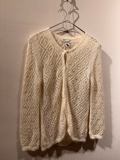 BANANA REPUBLIC Mohair Blend Openwork Cardigan