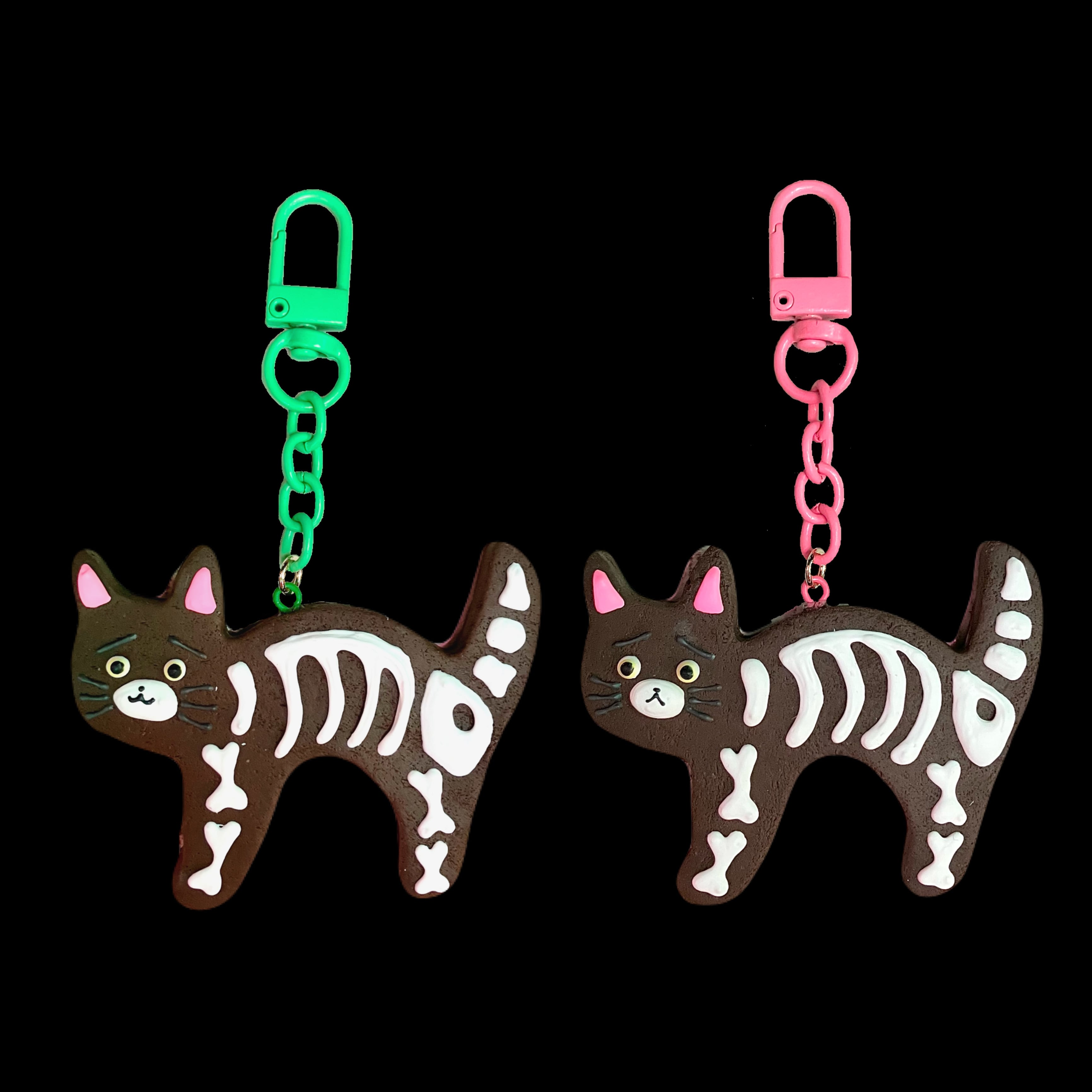 猫ガイコツ イヤリング／ピアス | Anatomic Circus