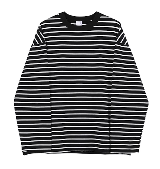 Border long T-shirt 0010