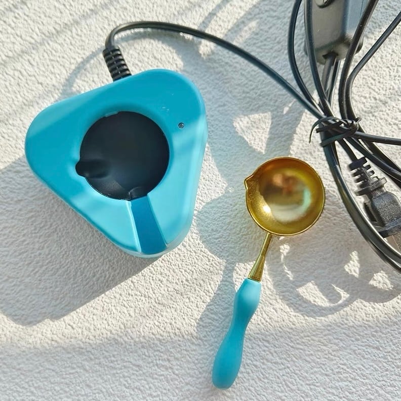 封蝋器｜スウェーデン製 シーリングワックススタンド 無煙電気炉 シーリングスタンプ・ワックス専用電気ポット スプーン付き