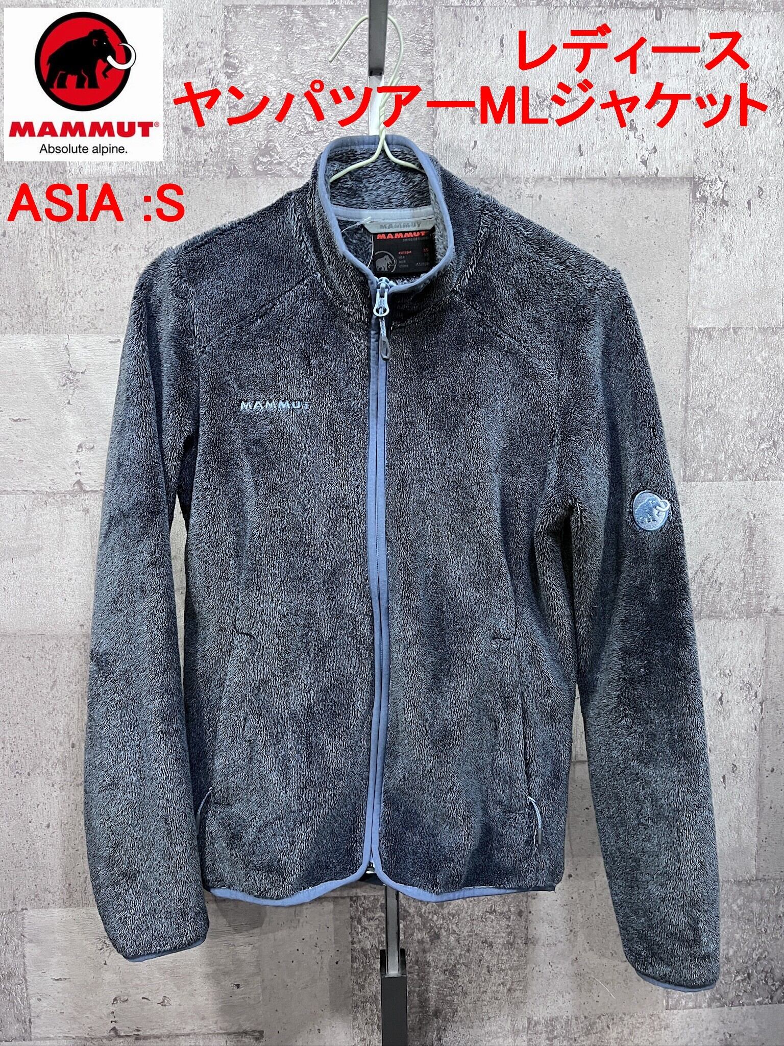 美品 マムート CHAMUERA ML JACKET ニットフリースジャケット ASIA/S