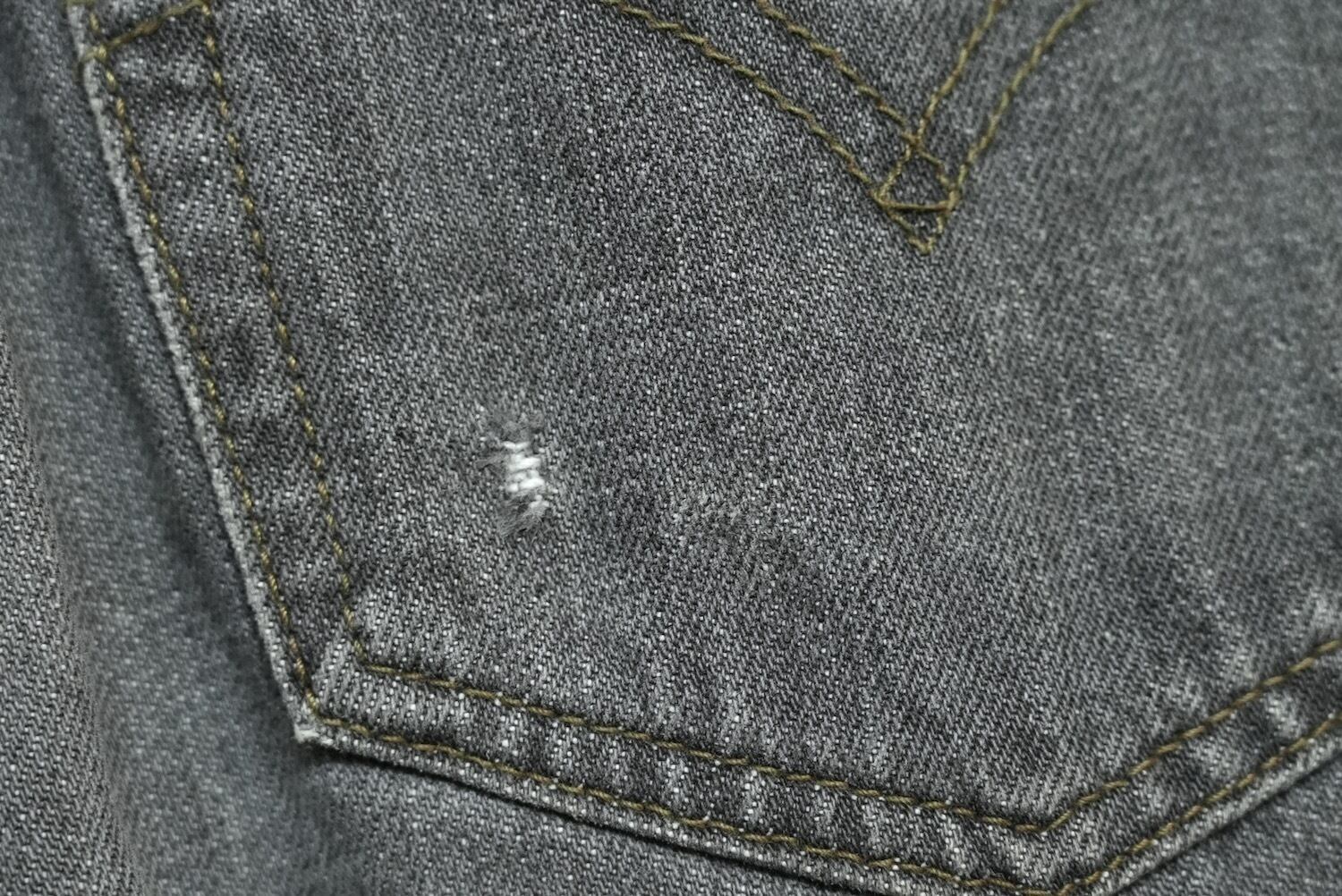 アメリカ製 Levi's リーバイス 501 ブラック W31 L34 先染め 80s USA製