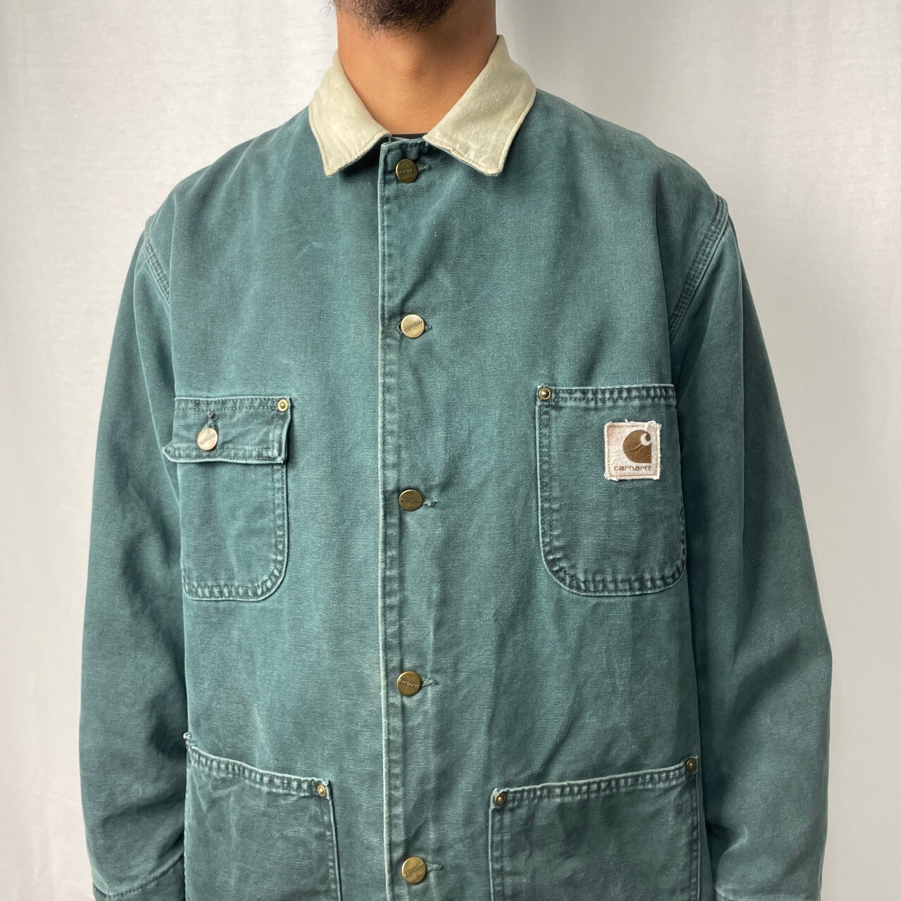 80年代 Carhartt カーハート ダック地 ミシガンチョアコート メンズL 