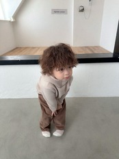 〖取寄〗韓国子供服 / 26winter / Digreen / ワッフルフーディー / キッズ / 冬服 *S~2XL*
