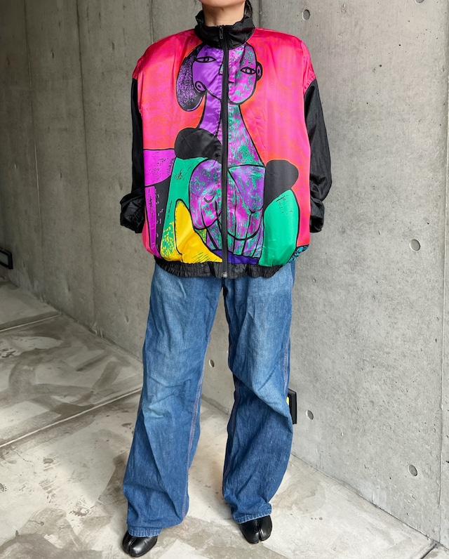 80s~90s vintage Picasso pattern jacket
