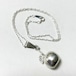 Vintage 925 Silver Apple Pendant Necklace Made In Mexico