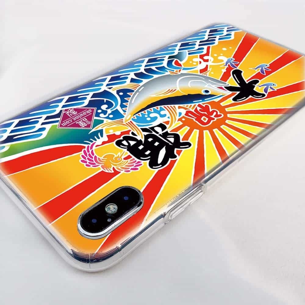 ソフトケース】大漁旗スマホケース（キハダ） | 赤ワインの大漁ショップ