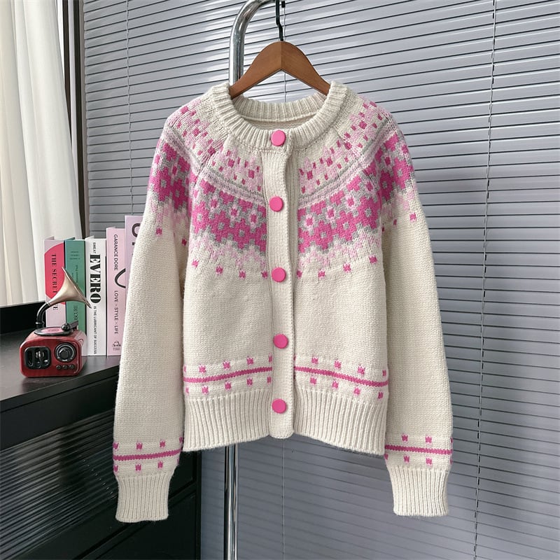 【outer】ジャカードニットカーデ M28281