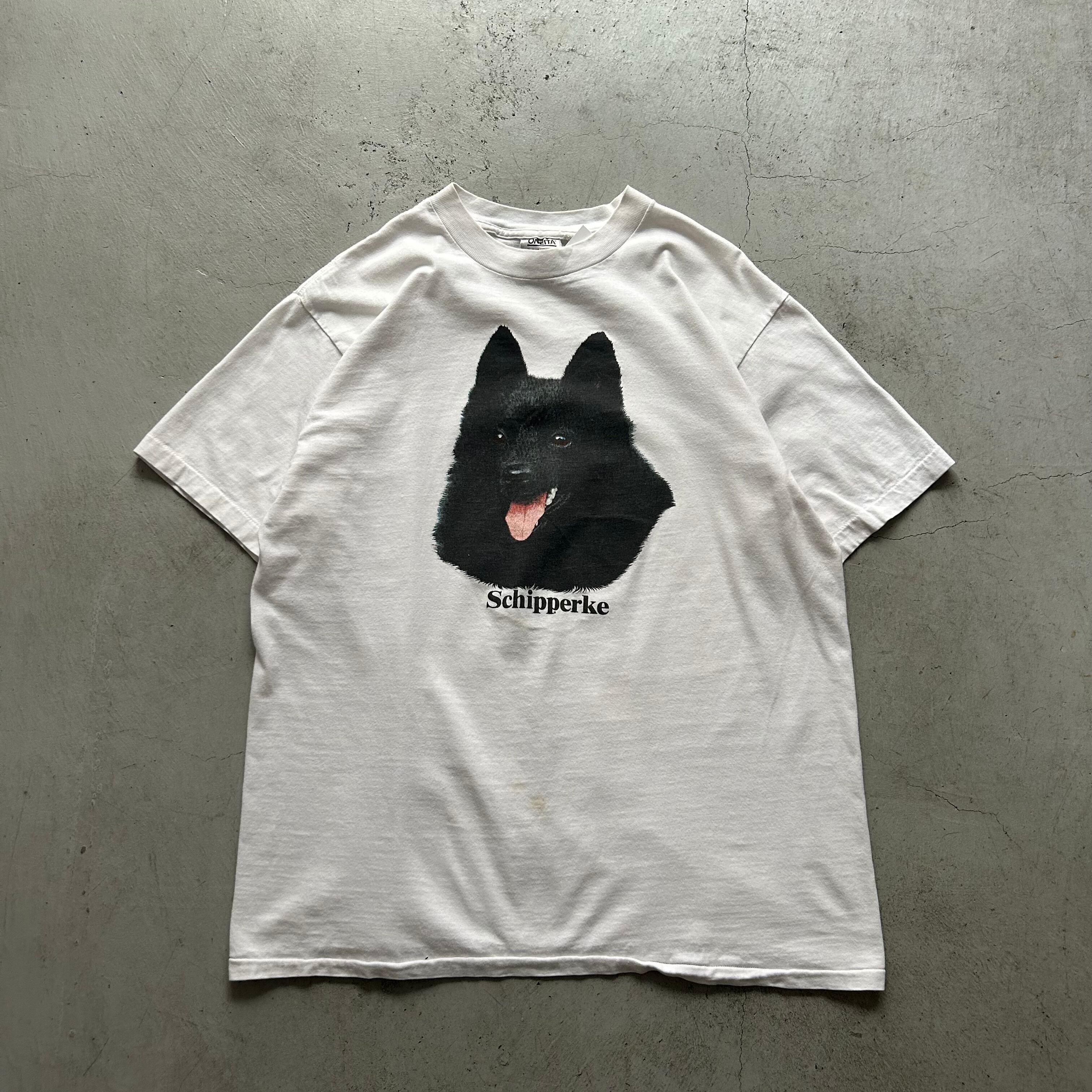1990s "Schipperke" graphic T-shirt【高円寺店】