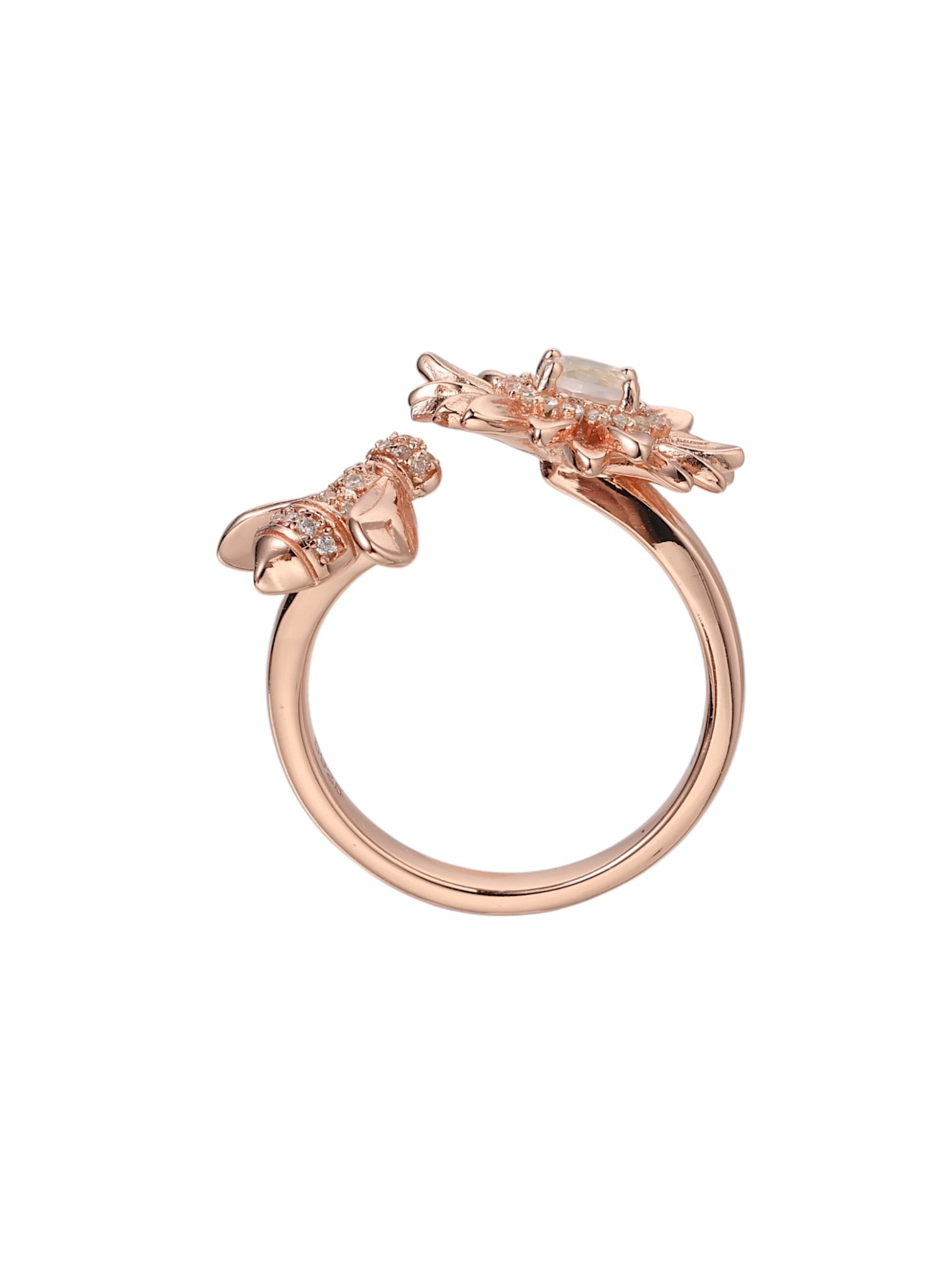 Original】Sun Flower with Bee Ring /向日葵 × ミツバチリング/ローズ