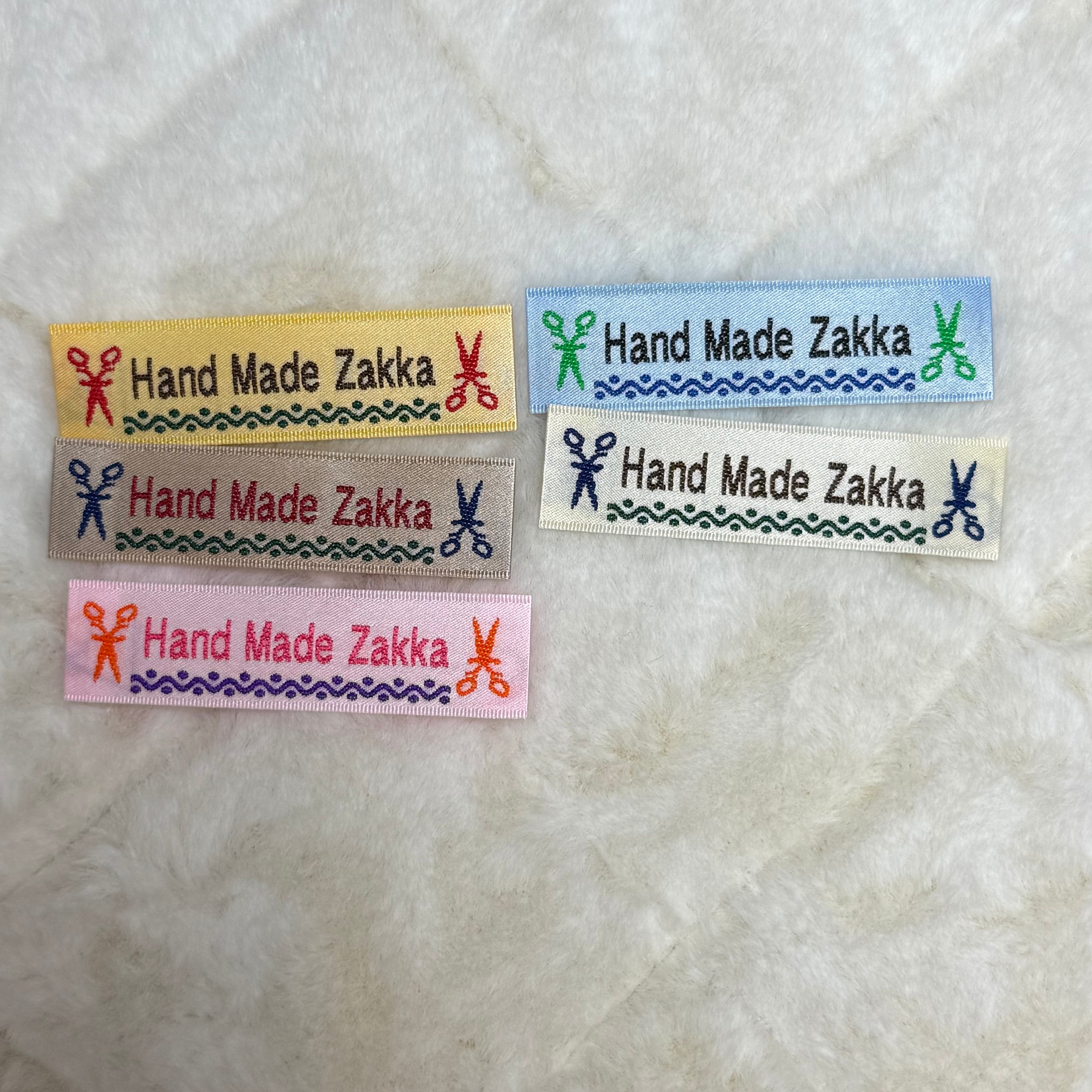 HandMadeZakka織りネーム 10枚セット配色お任せ | はるじぃの織り