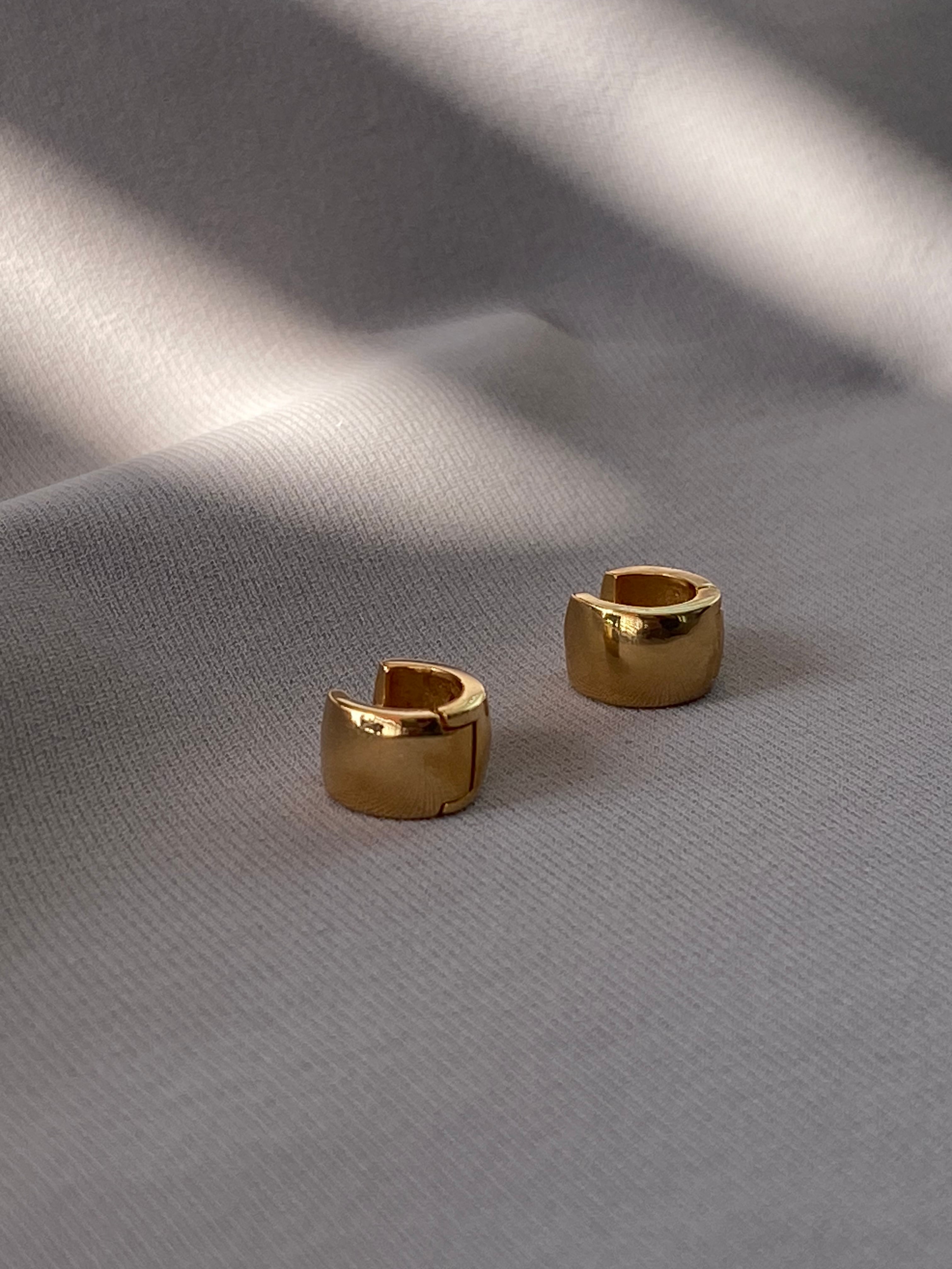 18KGF Small Wide OneTouch Hoop Pierce ◇ PG25010