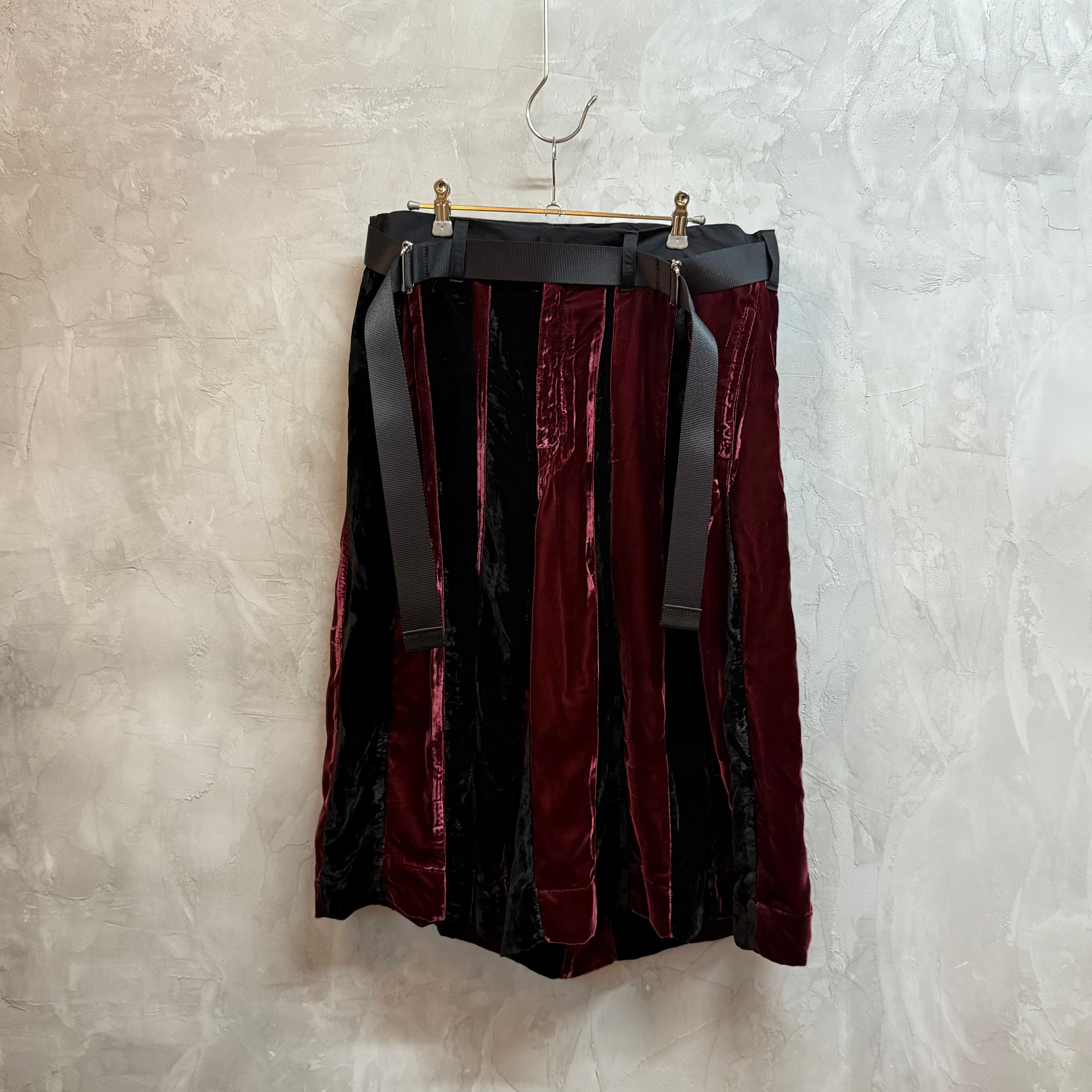 veloursbuggy bordeaux×black