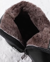 【保温端正】カウレザーチェルシーブーツ(裏地付き)