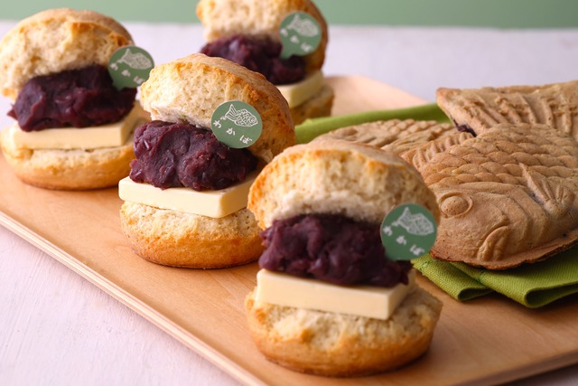 ＜季節限定＞ あんバタースコーンサンド　 「たいやき わかば」のあんこ＆フランス産発酵バター