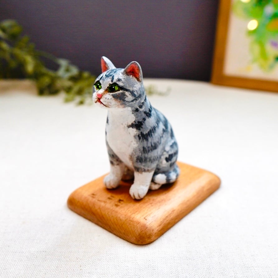 石製 猫の彫刻 約30cm AIP はしもとみお 猫の彫刻2｜株式会社キタンクラブ