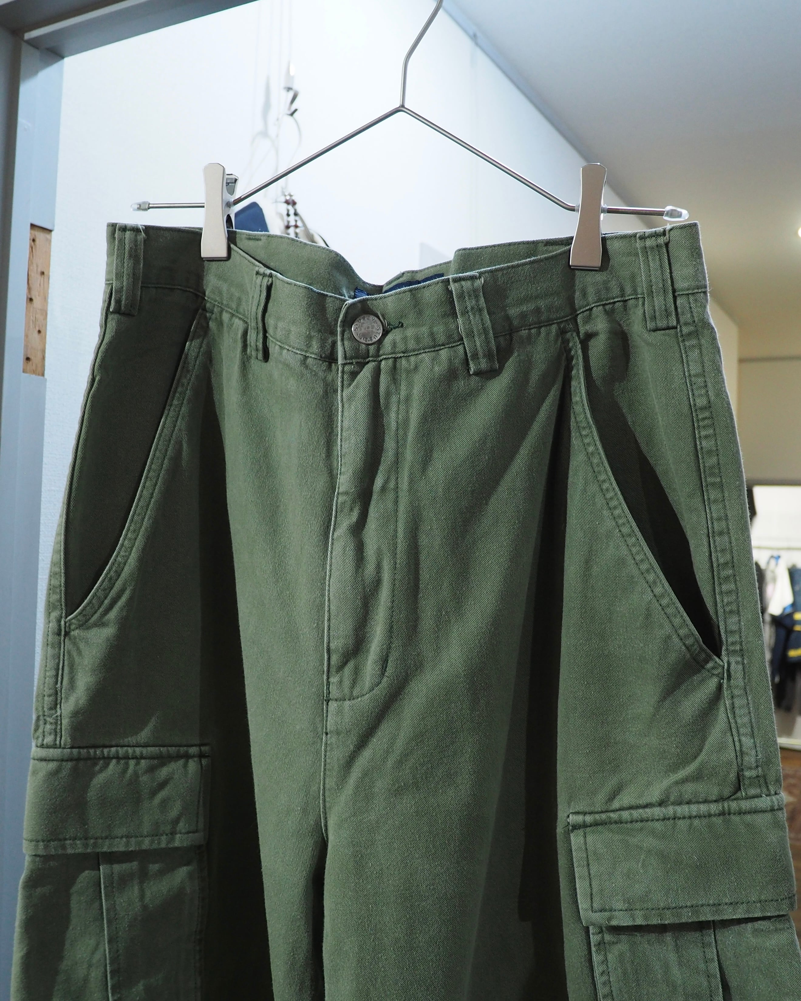1990s" Old Stussy " vintage Wide Cargo shorts Pants