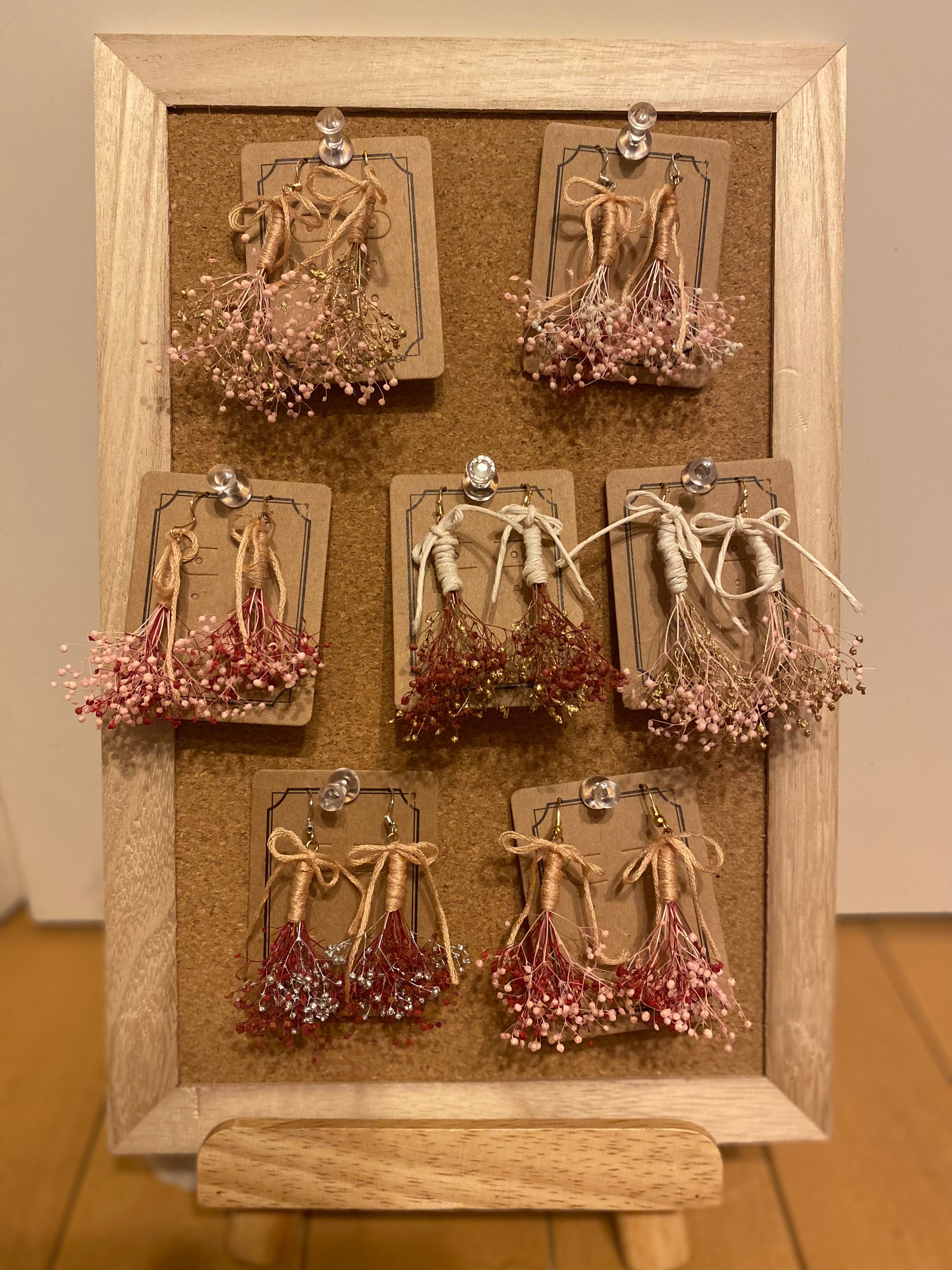 かすみそうブーケピアス | 平塚由佳Official Website
