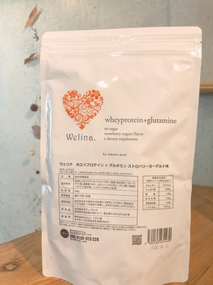 Welina ストロベリーヨーグルトプロテイン 500g(ホエイプロテイン＋グルタミン)