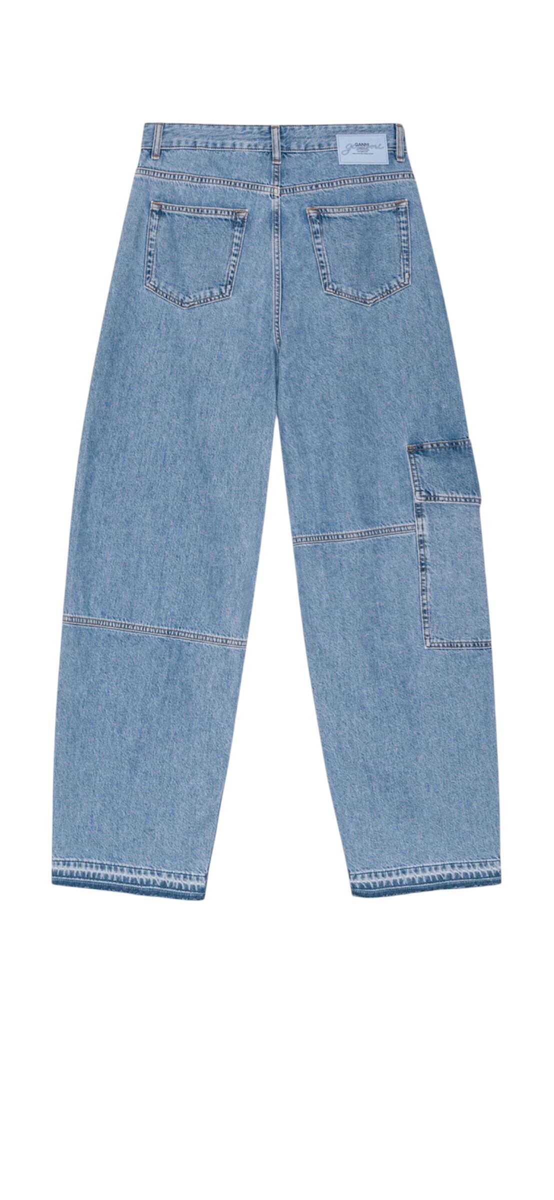 【大人気】GANNI ガニー GANNI Jeans Blue デニムパンツJ1602566 25SS】GANNI ガニー /Light Blue Broderie Anglaise Denim