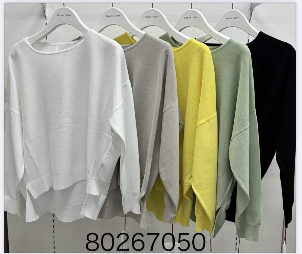 エリートストレッチ鹿の子切替pullover 【Dignité collier