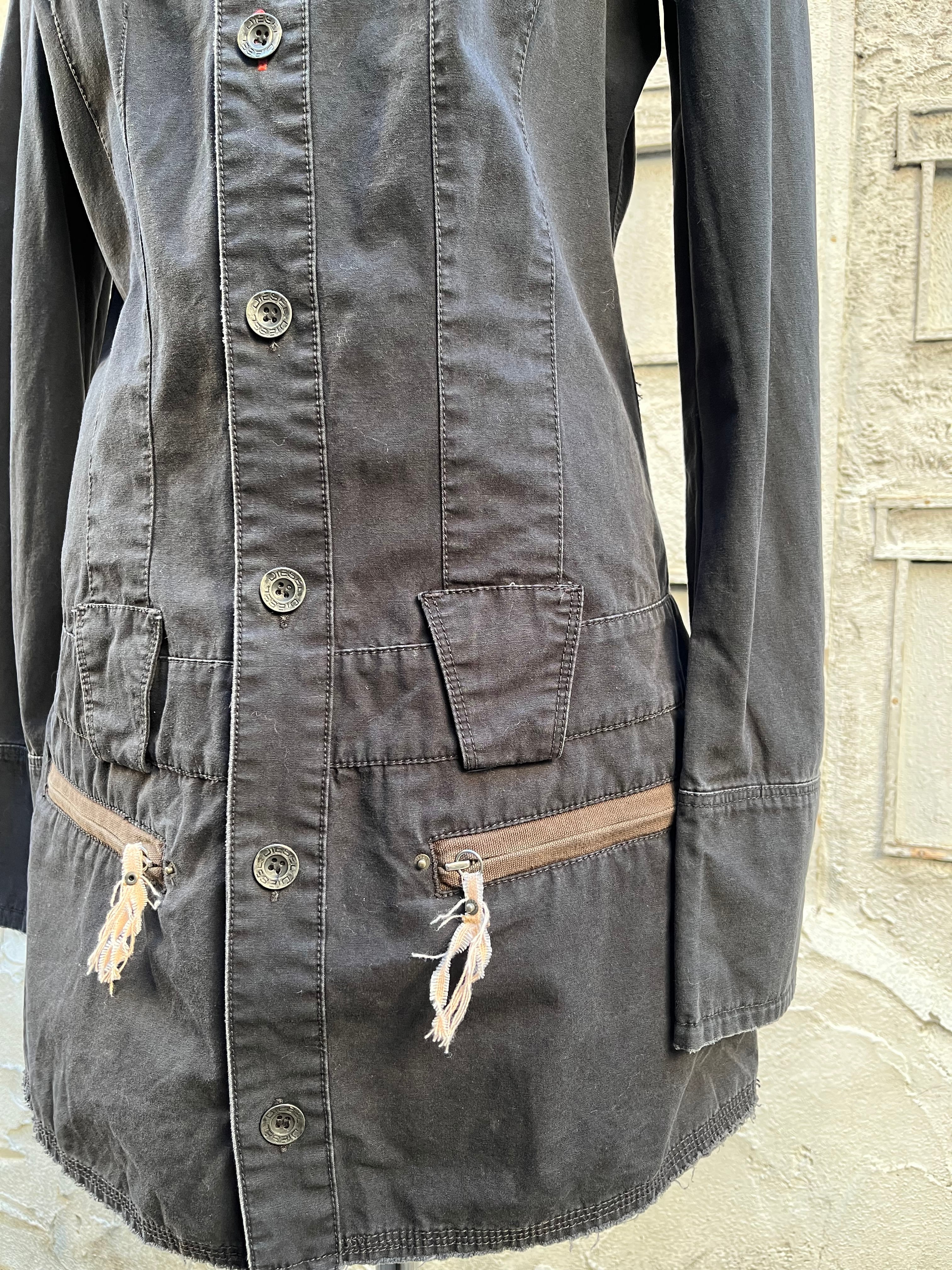 Diesel フルジップ変形ギミックジャケット Diesel フルジップ変形ギミックジャケット